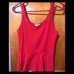 Express peplum tank